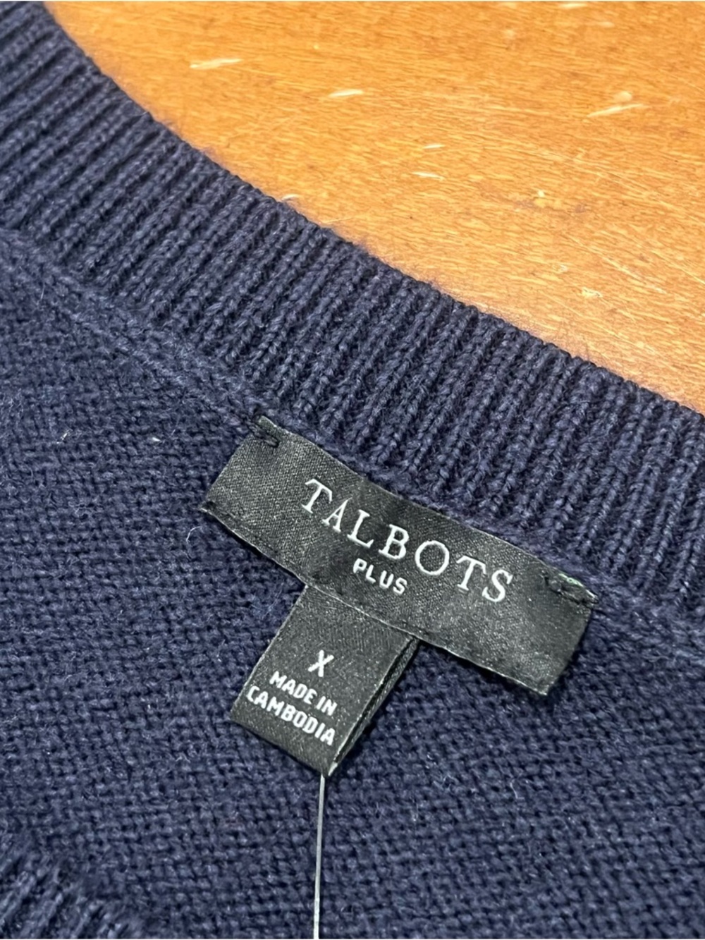 NWT $149 Talbots Plus Crewneck Sweater Dress Navy Breton‎ Stripe Size X Shift - Picture 11 of 16
